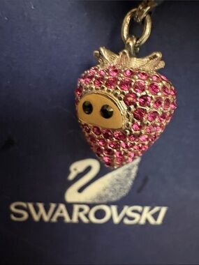 Swarovski Strawberry Face Charm